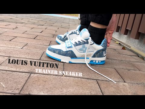 Louis Vuitton LV trainer 2022 / on foot black light review 