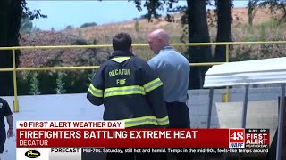 Firefighters taking extra steps to protect themselves during high temperatures