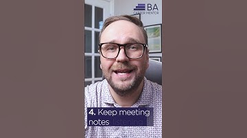 Essential Meeting Tips for Business Analysts ✅ #businessanalysis  #bacareermentor