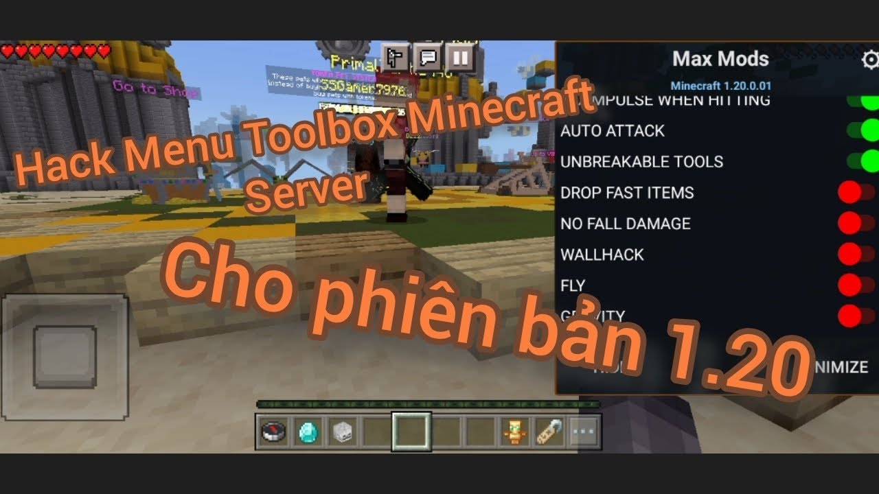 Toolbox Minecraft Support 32bit 1.20 Menu hack! có hỗ trợ 32 bit và 64