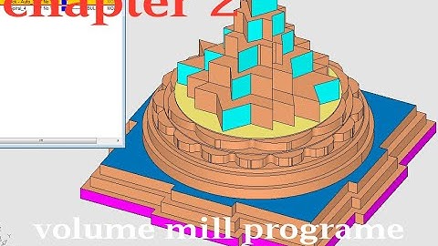 Cimatron E volume mill programe