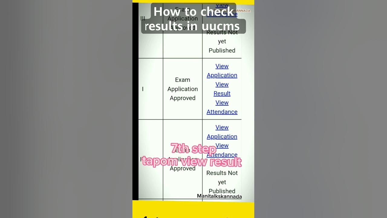 How to check result in uucms How to check 1st sem result Uucms