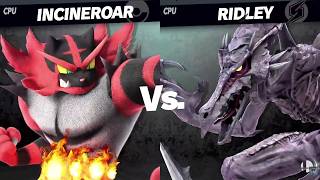Smash Ultimate EX Incineroar VS Ridley