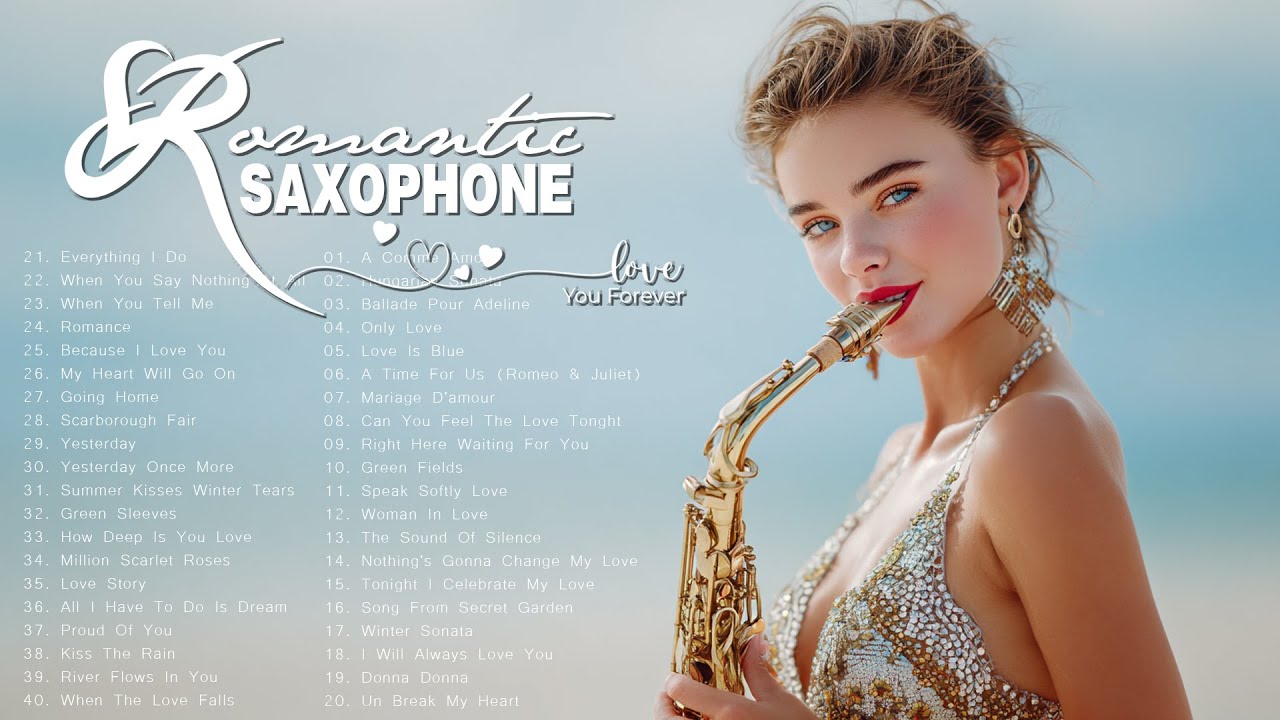 Beautiful Romantic Melodies of Lover ❤️ Best Saxophone Love Songs of All Time 🎷🎶