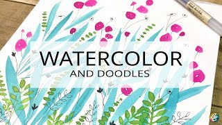 swatching, painting and doodling with new watercolor paints screenshot 4