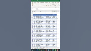 Thủ thuật excel, tách họ tên siêu tốc chỉ 5 giây #Shorts