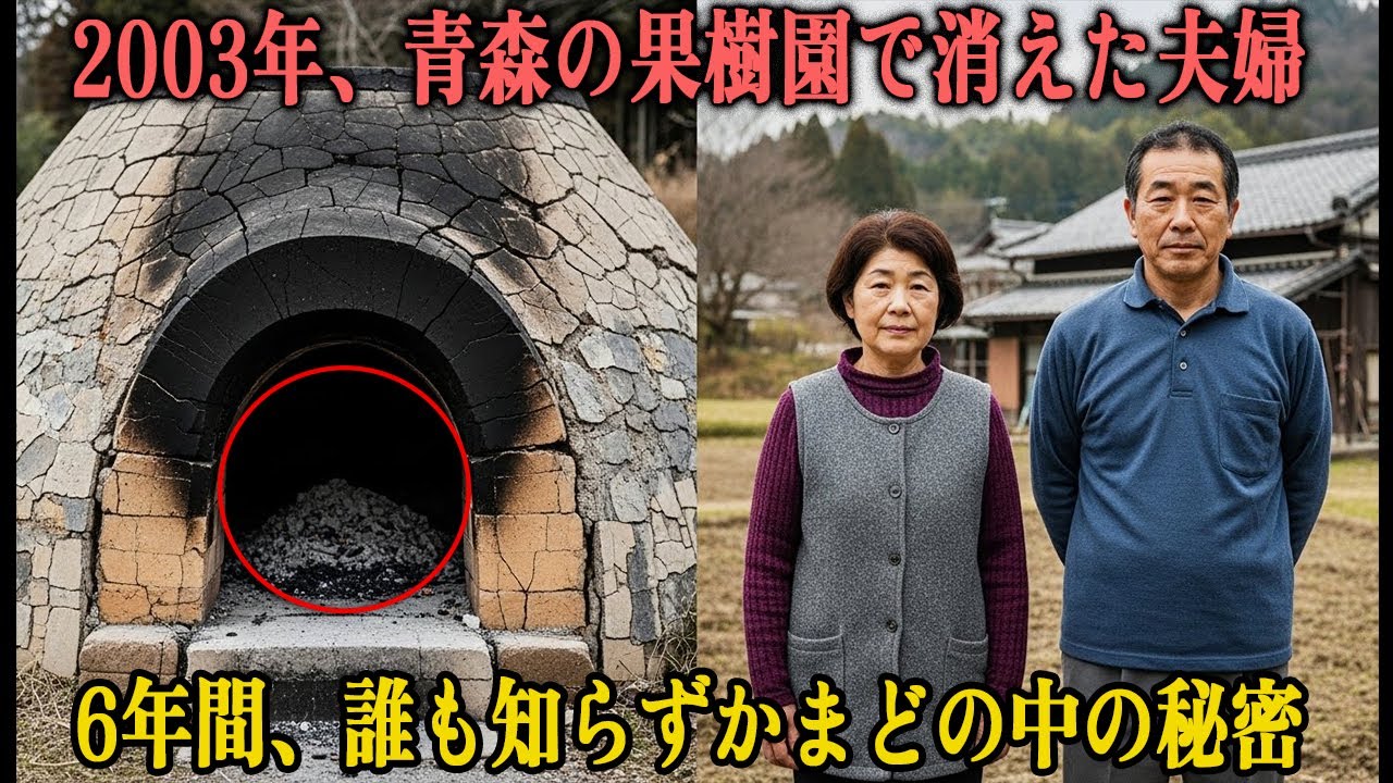 2003年、青森の果樹園で消えた夫婦――6年間、誰も知らなかったかまどの中の秘密とは｜謎の失踪ミステリー【フィクション】