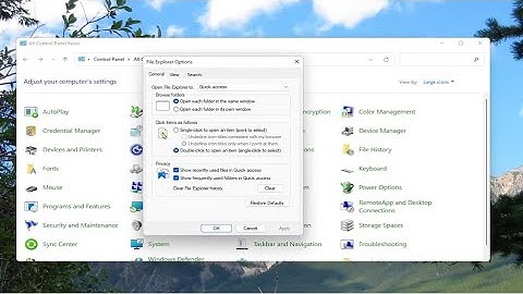 How to Open File Explorer Options in Windows 11/10