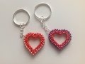 Návod na korálkové srdce - čtyřkorálek/ Tutorial beading heart Raw 3D