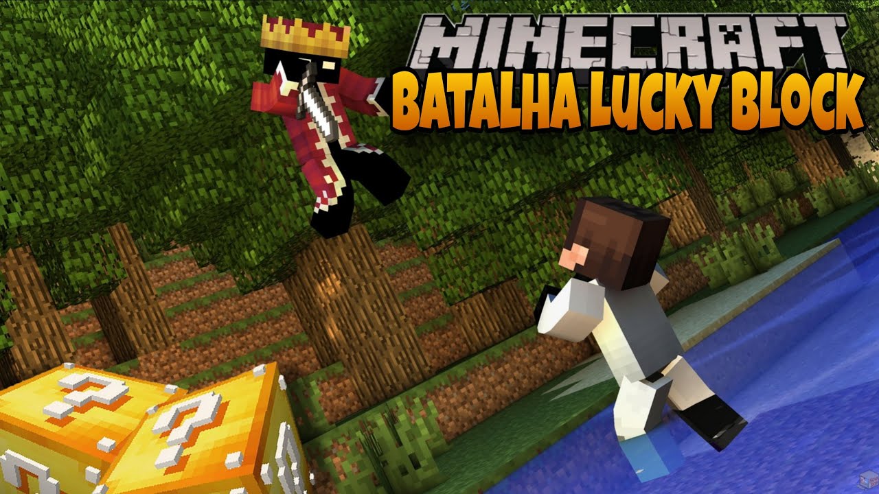 A BATALHA DE LUCKY BLOCK MAIS CAÓTICA DO MINECRAFT! Minecraft Batalha Lucky block