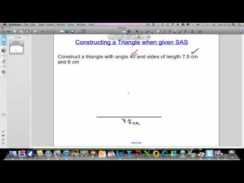 Constructing Triangles - SAS