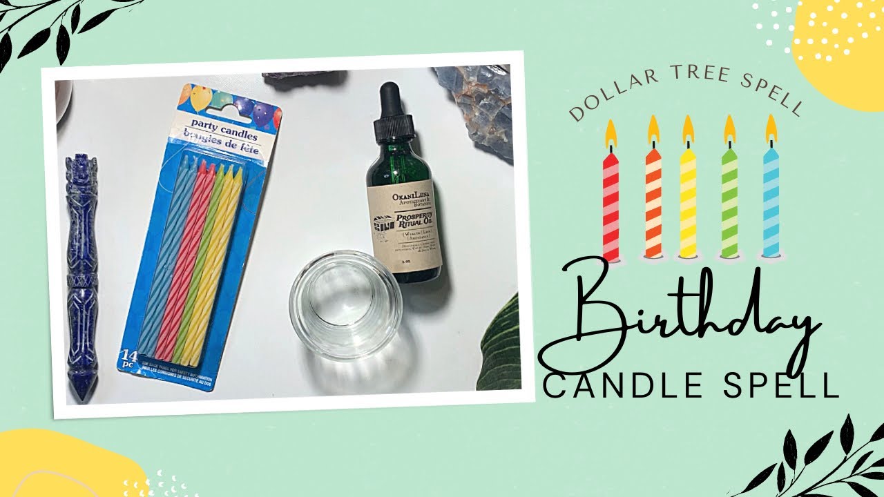Birthday Candle Spell | 🎂✨| DOLLAR TREE SPELL