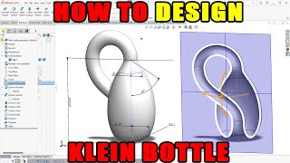 How to design a parametric Klein Bottle in SolidWorks