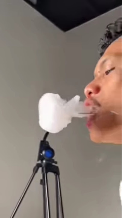 Membuat lingkaran dengan asap😱😱😱 #stitch #vape#rokok #asap