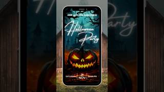 Spooky season is here 👻 check our editable halloween invitation canva template #halloweentheme