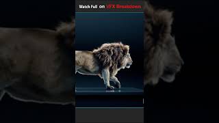 CGI Lion VFX Breakdown #shorts
