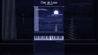 Clair de Lune by moonlight | Debussy piano pixel art