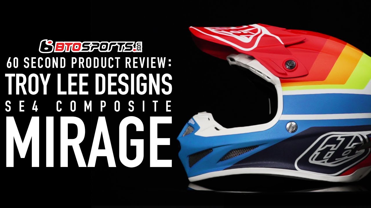 NEW Troy Lee Designs SE4 Mirage Helmet | BTO Sports 60 Second Review -  YouTube