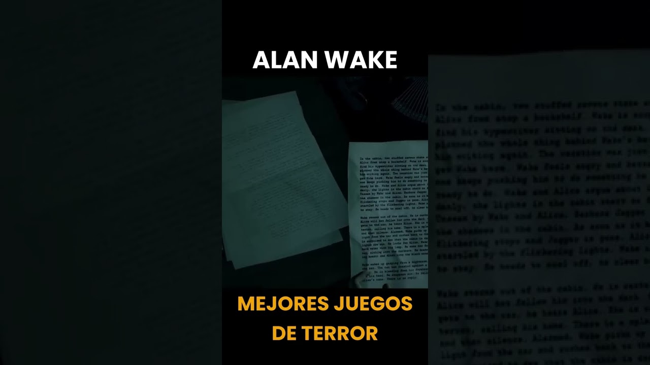 LOS PERSONAJES DE UNA NOVELA DE TERROR COBRAN VIDA
