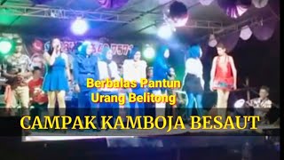 Berbalas Pantun Urang Belitong, Campak Kamboja Besaut