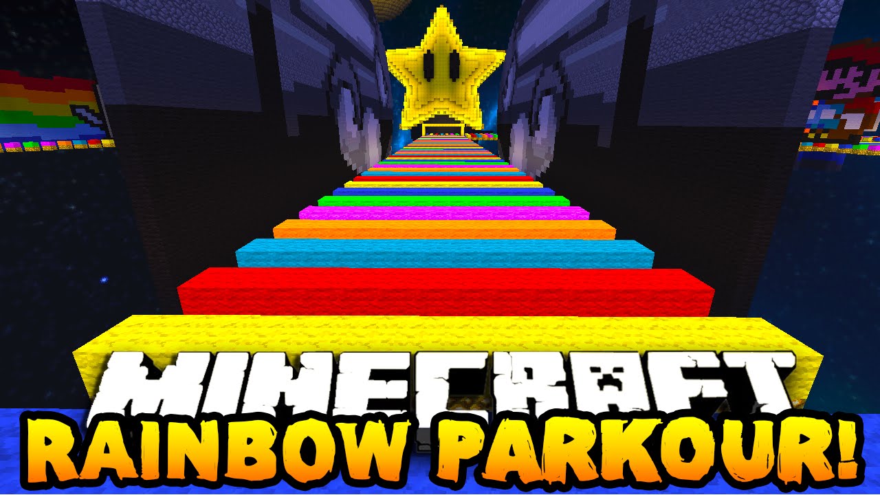girls like you Minecraft RAINBOW SPEED PARKOUR 2! (Extreme Rainbow Road) - w/PrestonPlayz, PeteZahHutt & Kenny!