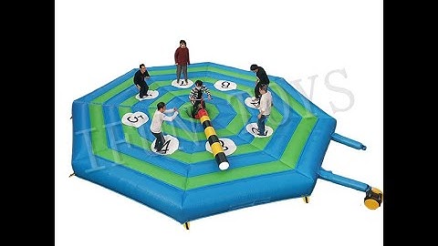 Last Man Standing Inflatable Bicycle Wipeout Challenge Sport Game