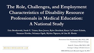 Advancing Equity 4 Disabled Medical Learners: The Critical Role of Disability Resource Professionals