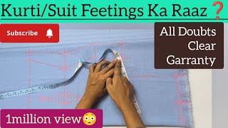 🔥Kurti Fitting Ka Raaz 👗 | Easy Kurti Fitting Tips For Beginners | Step by Step Silai Tutorial#najia