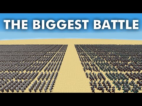 The Biggest Battle in Minecraft (over 25,000 mobs)