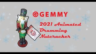 Gemmy 2021 Animated Drumming Nutcracker