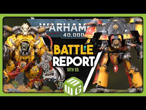 An Old Fashioned Ammo Check | Imperial Knights vs Orkz Warhammer 40k 10th Edition Battle Report
