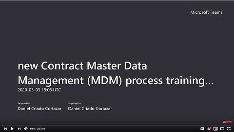 Stream session 1/2_Contract Master Data Management MDM Process_ NY HQs_Day 1_March 3 2020