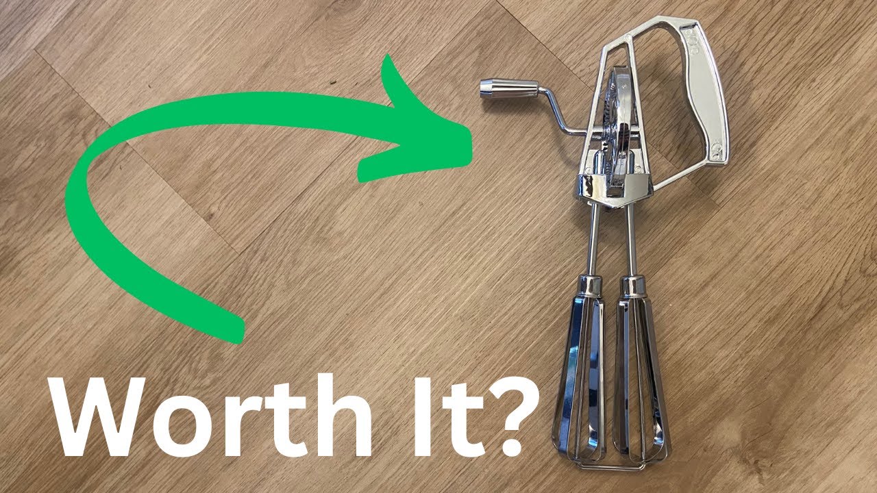 Review - Classic Manual Egg Beater, Hand Crank Double Head Stainless Steel