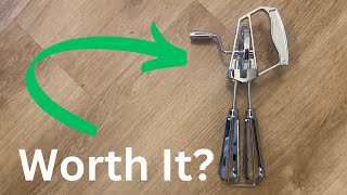 Review - Classic Manual Egg Beater, Hand Crank Double Head Stainless Steel