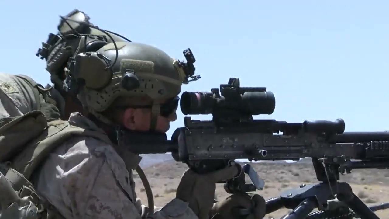 U.S. Marines 2nd Battalion, 5th marines, conduct a dry fire exercise during Intrepid Maven 23.4