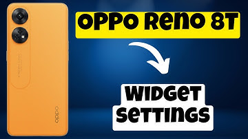 Widget settings to add widget || How to add widgets OPPO Reno 8T