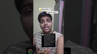 NTA Kya Kar Raha Hai? 😡 NEET Admit Card Download Hi Nahi Ho Raha! #neetexam #shorts