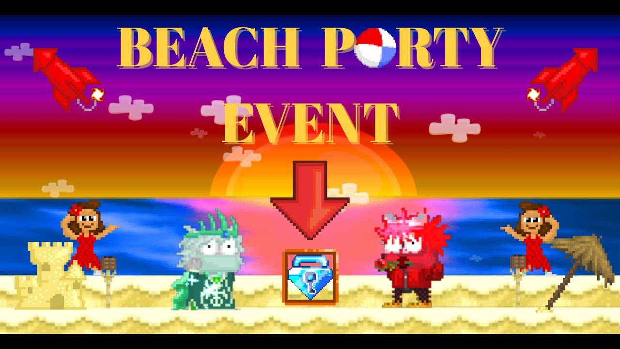 HOW MUCH PROFIT IN A 5 HOURS BEACH PARTY EVENT?!? | GROWTOPIA EVENT