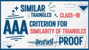 similar triangles| AAA similarity criterion proof|similar triangles class10 |#similartriangles