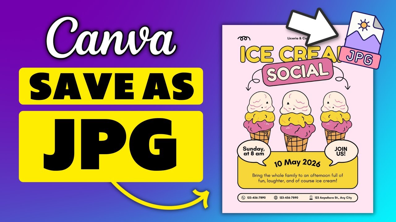 How to Save Canva as jpeg