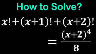 A Nice Factorial Equation Explored | Math Olympiad Training