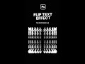 Photoshop: Flip Text Effect #shorts #photoshoptutorials #texteffects