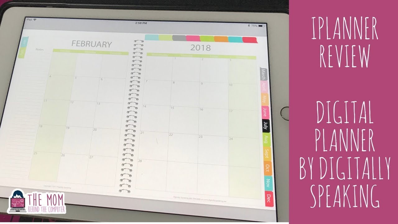iPlanner by Digitally Speaking Digital Planner Review YouTube