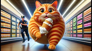 Cat And Ice Cream Ai Cat