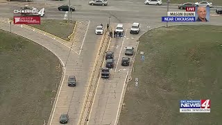 Reports: Pedestrian hit by a semi along the H.E. Bailey Turnpike