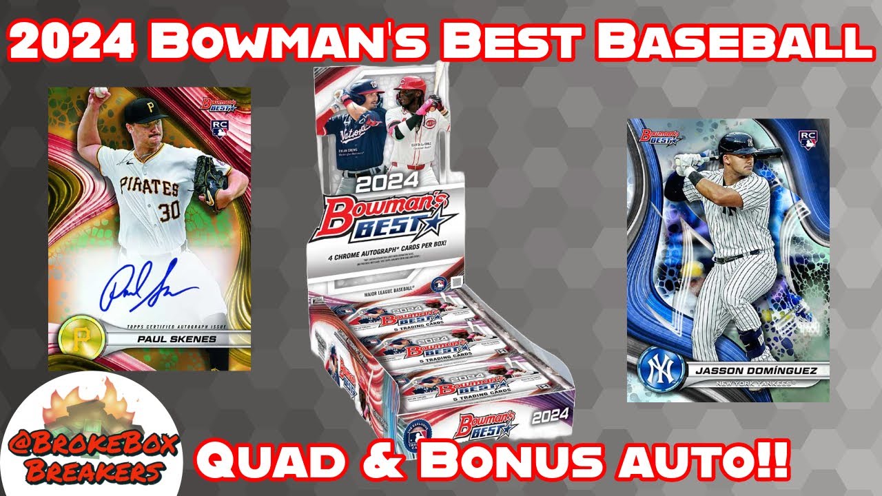 Great Autos + BIG VALUE ✨🚨 2024 Bowman’s Best Baseball ⚾️ Hobby Box - review