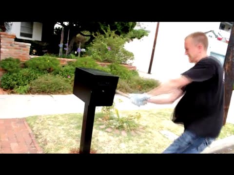 Mail Boss Mail Manager Mailbox VS. Baseball Bat....