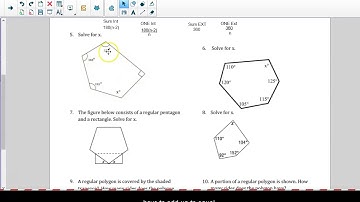 Geometry Unit 9 Part 1 Remediation Instruction - Polygon Angles