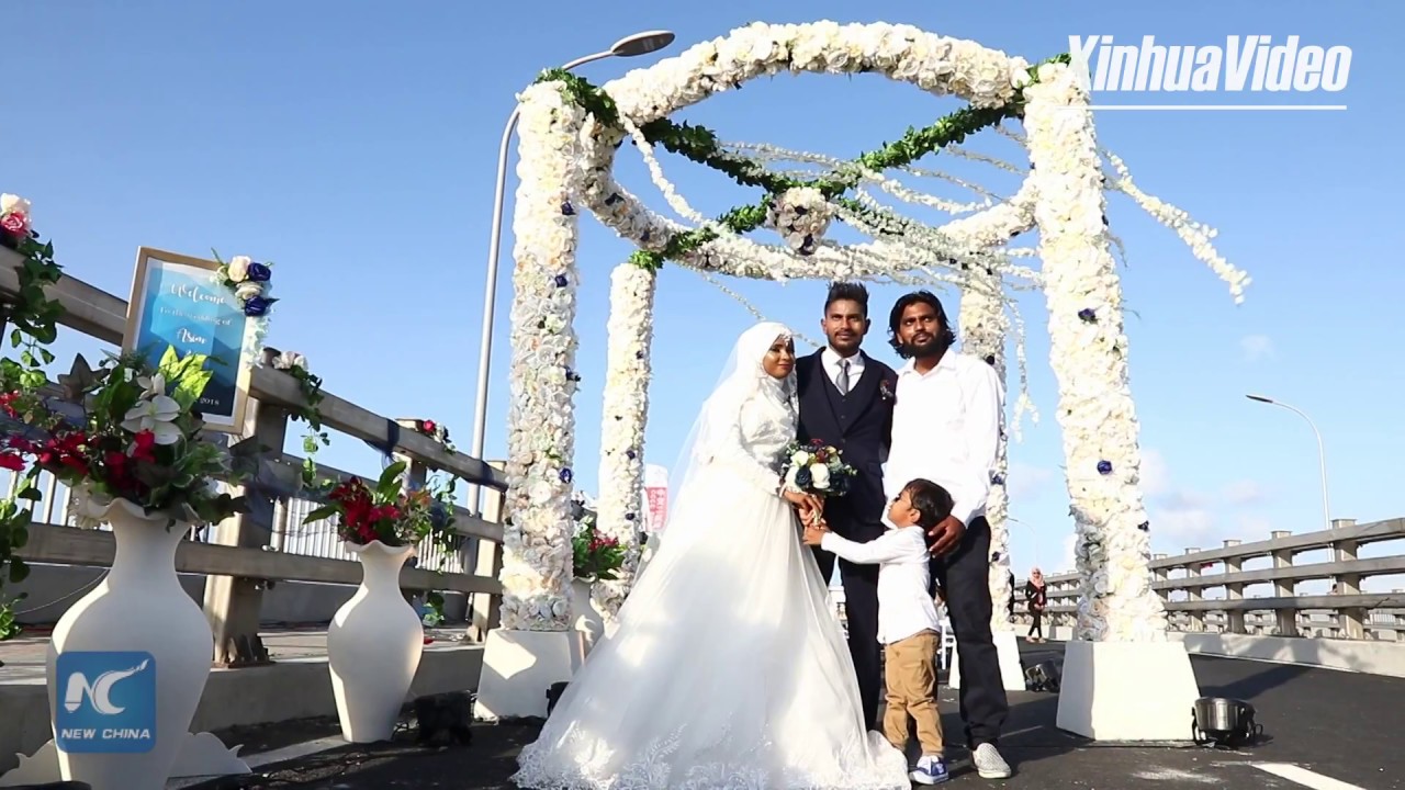 The China-Maldives Friendship Bridge becomes venue for romantic weddings