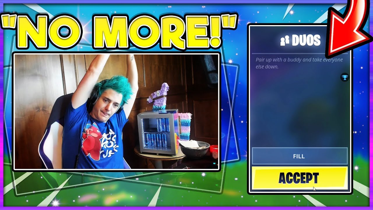 NINJA Explains Why He Will Never Play Random DUOS Again!